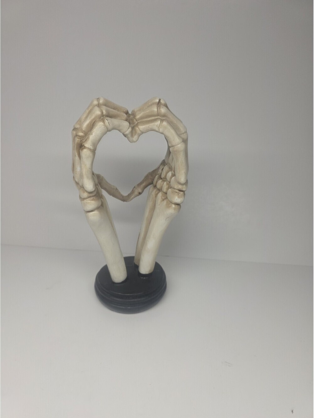 Skeleton Heart Hands Figure Valentines Dark Romance Halloween Decor Skull 8"